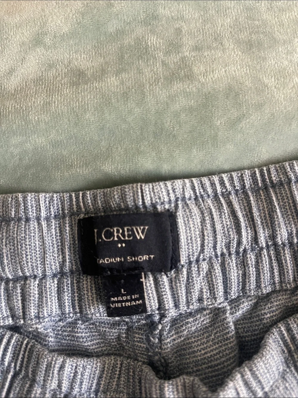J. Crew Light blue stadium  Drawstring Shorts